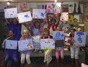 Kreactief kinderfeestje schilderen in Harderwijk